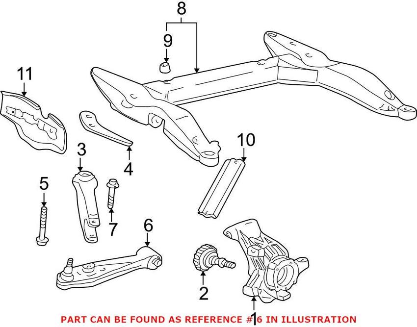 Porsche Control Arm – Front Driver Side Lower 99634112290