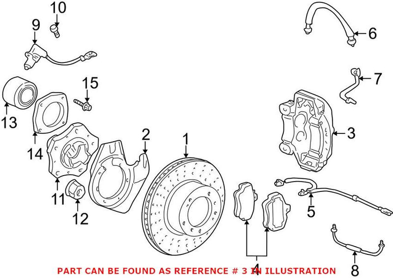 Disc Brake Caliper – Front Pasenger Side