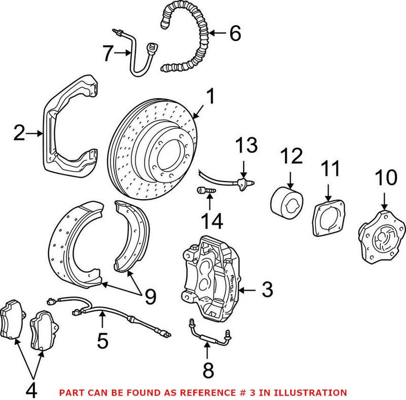 Disc Brake Caliper – Rear Pasenger Side