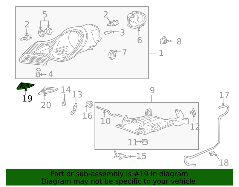 Genuine Porsche parts diagram