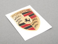 Porsche Crest Hood Badge Decal