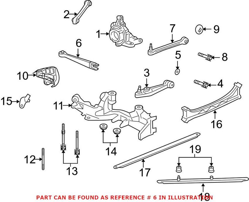 Porsche Control Arm – Rear Lower Forward 99733104301