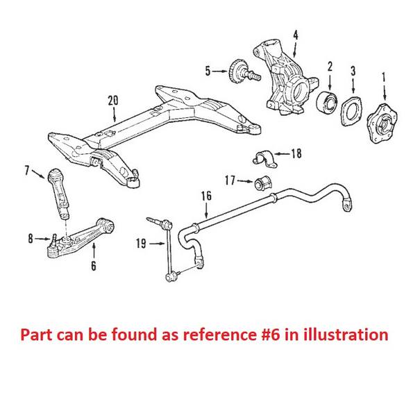 Porsche Control Arm – Front Driver Side Lower 99734104194