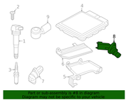 Genuine Porsche parts diagram