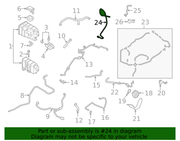 Genuine Porsche parts diagram