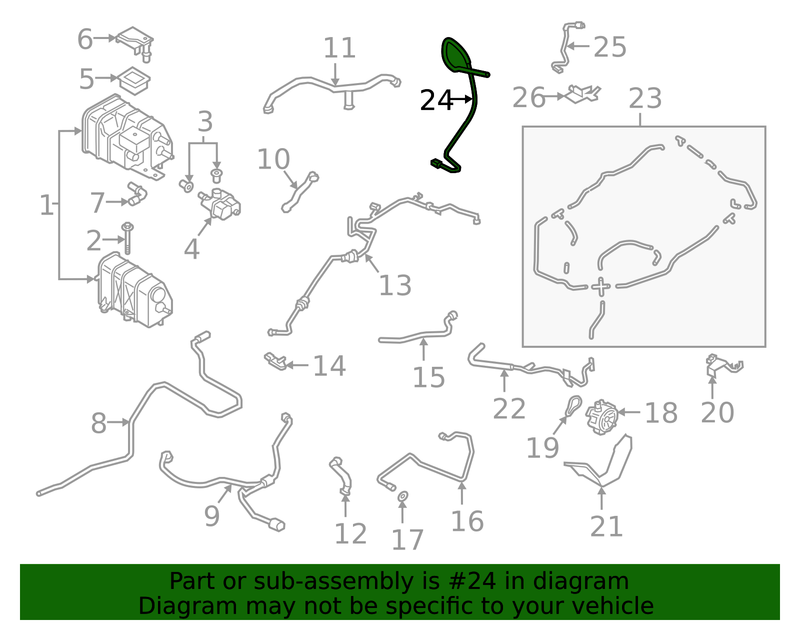 Genuine Porsche parts diagram