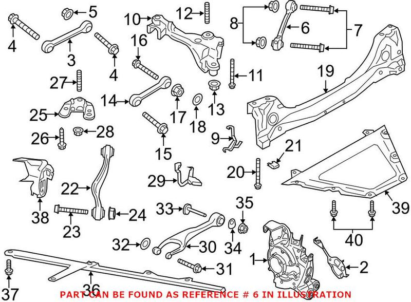 Suspension Control Arm – Rear Upper (Center) (With Bushings)