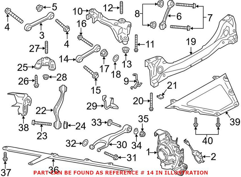 Suspension Control Arm – Rear Upper (Rearward) (With Bushings)