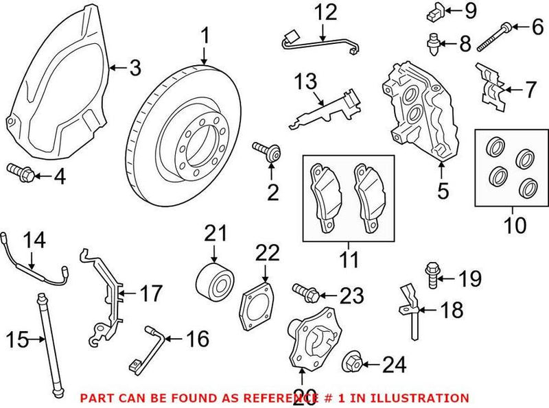 Disc Brake Rotor – Front Passenger Side