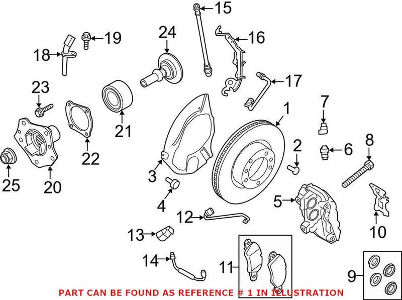 Disc Brake Rotor – Front Passenger Side