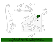 Genuine Porsche parts diagram
