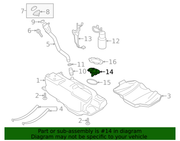 Genuine Porsche parts diagram