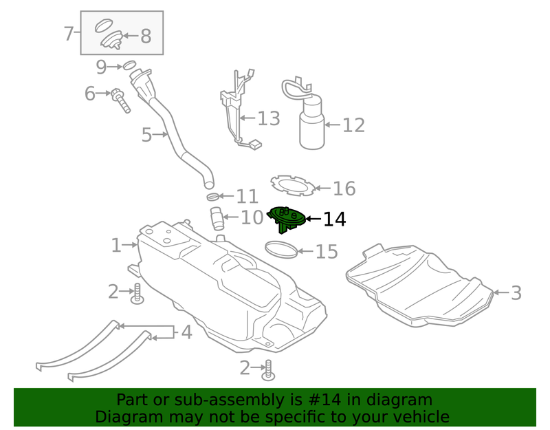 Genuine Porsche parts diagram