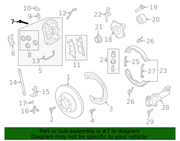 Genuine Porsche parts diagram