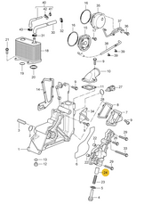 Genuine Porsche parts diagram