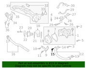 Genuine Porsche parts diagram