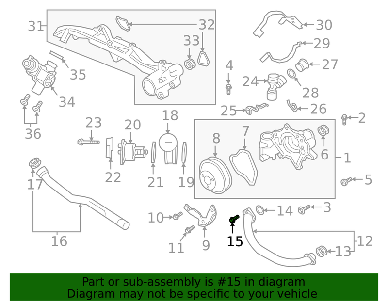 Genuine Porsche parts diagram