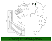 Genuine Porsche parts diagram