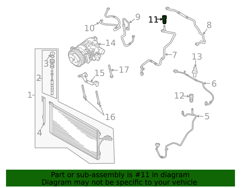 Genuine Porsche parts diagram