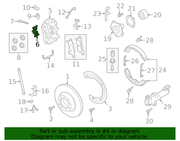 Genuine Porsche parts diagram