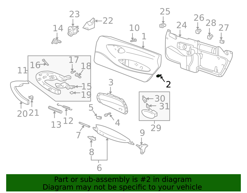 Genuine Porsche parts diagram