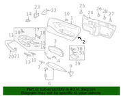 Genuine Porsche parts diagram