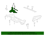 Genuine Porsche parts diagram