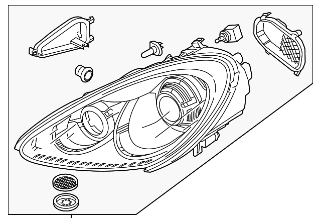 Genuine Porsche parts diagram