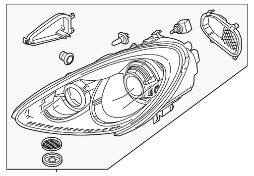 Genuine Porsche parts diagram