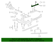 Genuine Porsche parts diagram