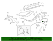 Genuine Porsche parts diagram
