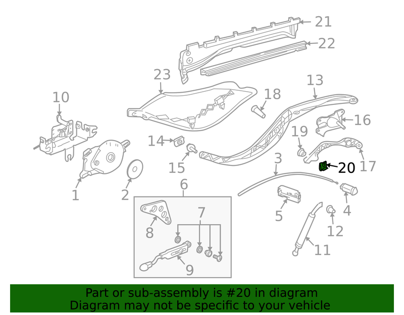 Genuine Porsche parts diagram