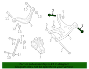 Genuine Porsche parts diagram