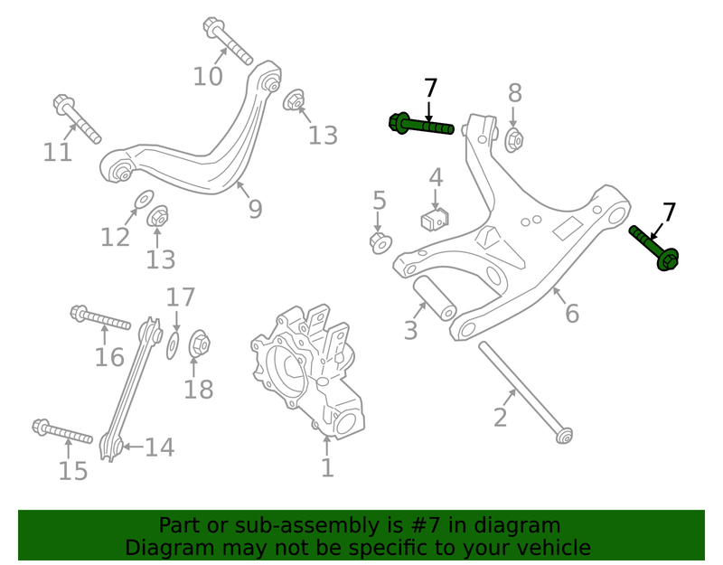 Genuine Porsche parts diagram