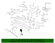 Genuine Porsche parts diagram