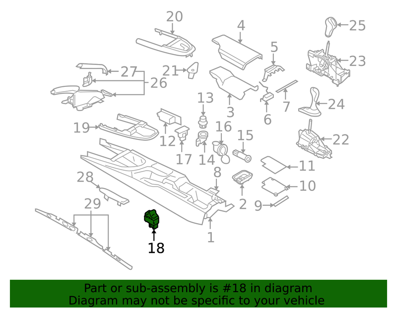 Genuine Porsche parts diagram
