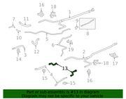 Genuine Porsche parts diagram