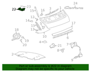 Genuine Porsche parts diagram