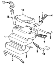 Genuine Porsche parts diagram