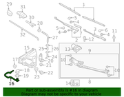 Genuine Porsche parts diagram