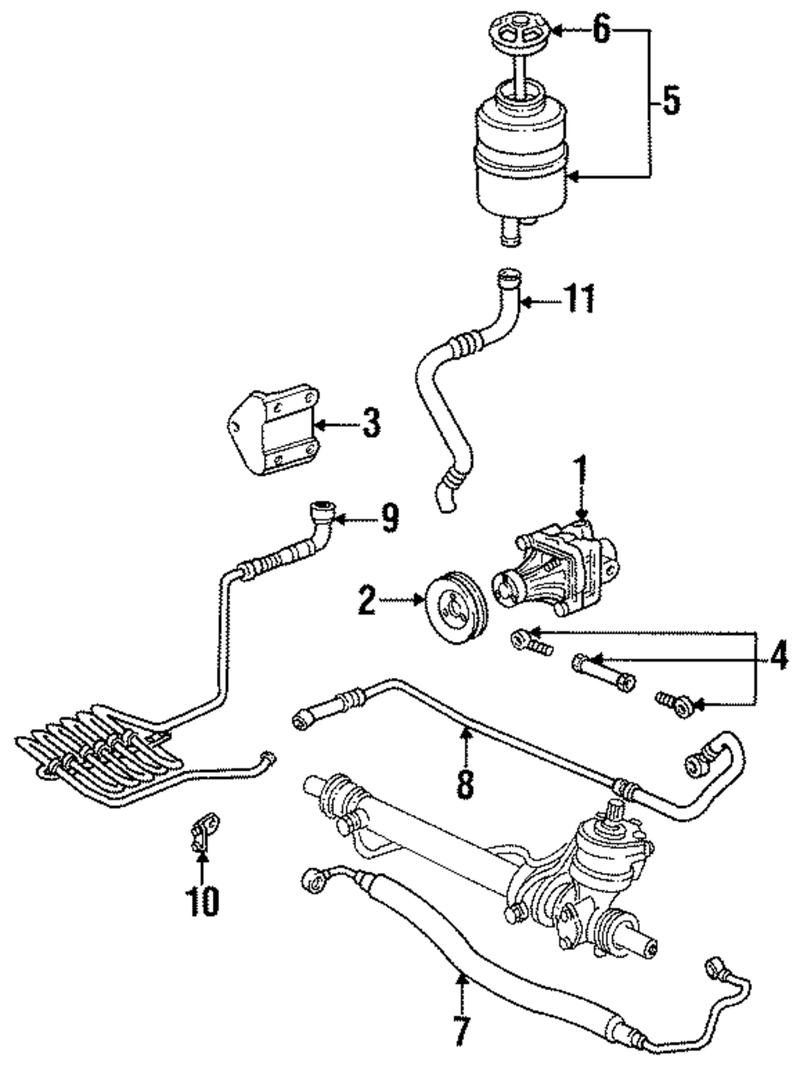 Genuine Porsche parts diagram