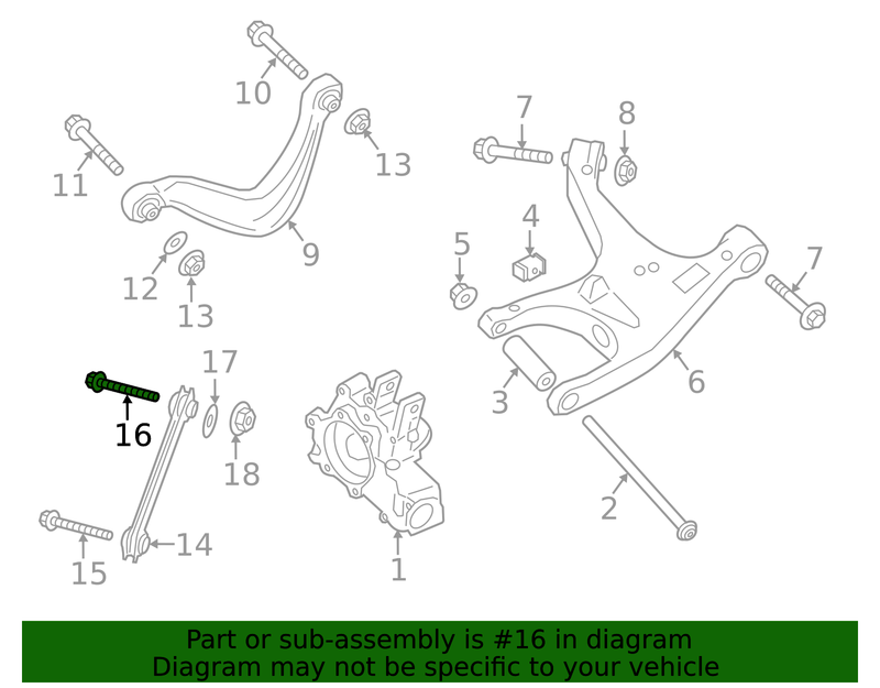 Genuine Porsche parts diagram