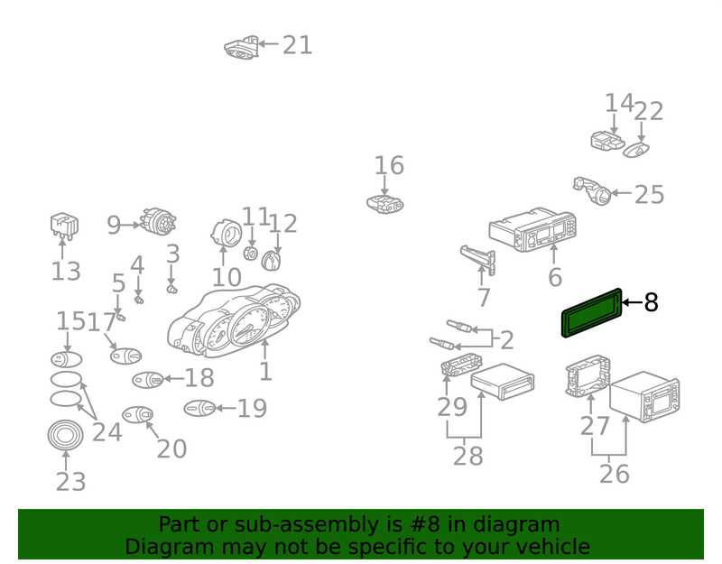 Genuine Porsche parts diagram