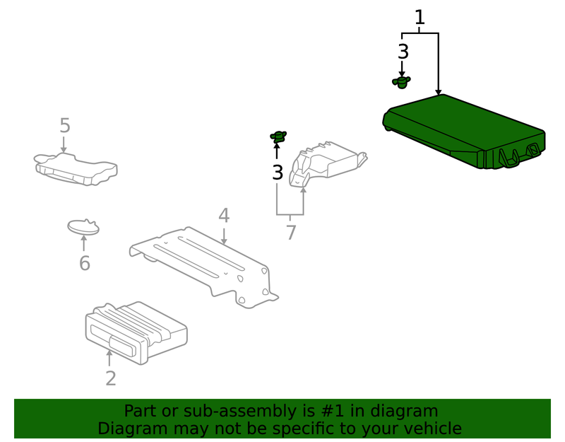 Genuine Porsche parts diagram
