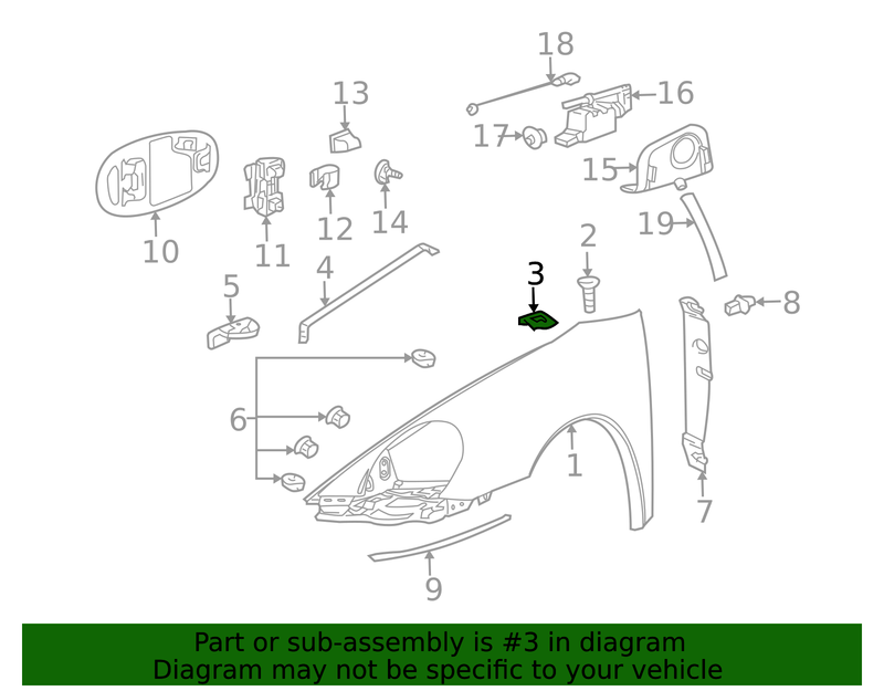 Genuine Porsche parts diagram