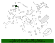 Genuine Porsche parts diagram