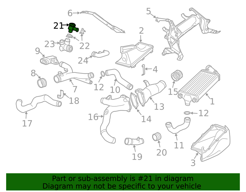 Genuine Porsche parts diagram