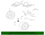 Genuine Porsche parts diagram