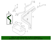 Genuine Porsche parts diagram