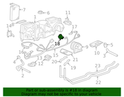 Genuine Porsche parts diagram